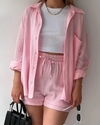 Conjunto coordinado arrugado Santorini