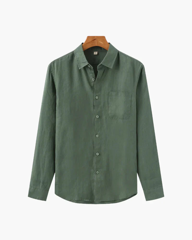 Camisa esencial de lino Vernier