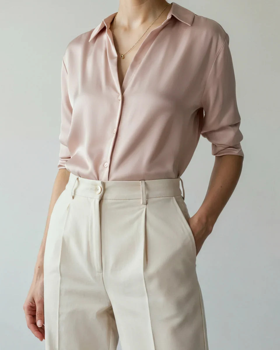 Blusa de satén Éclat Vernier