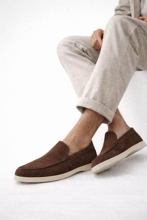 Vernier Classic Suede Loafers