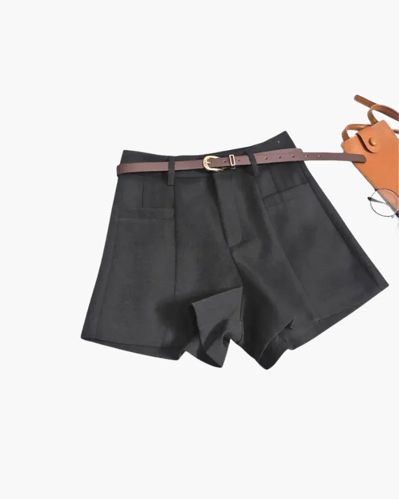 Vernier Tailored Shorts — Noir
