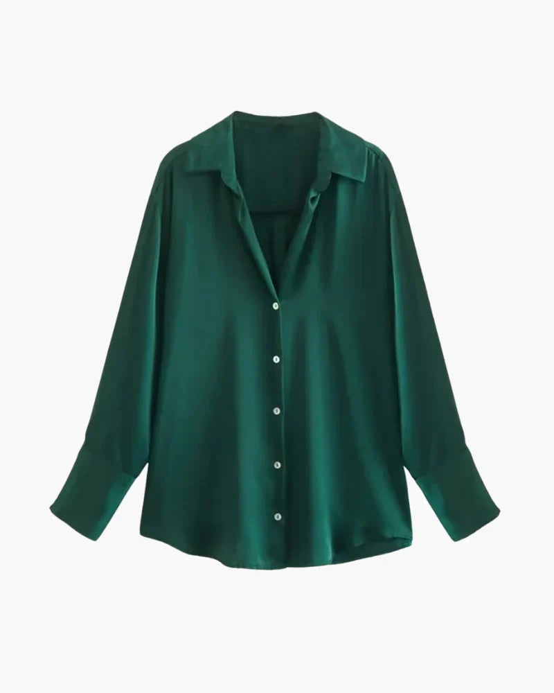 Blusa de satén Éclat Vernier
