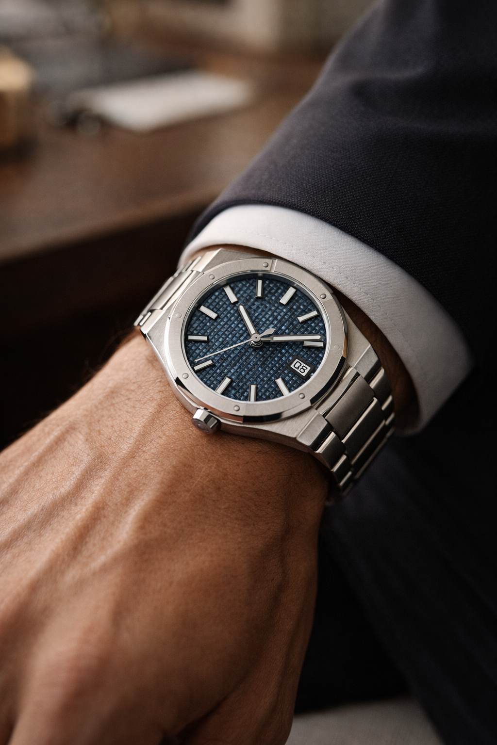 Vernier Classic Steel Watch