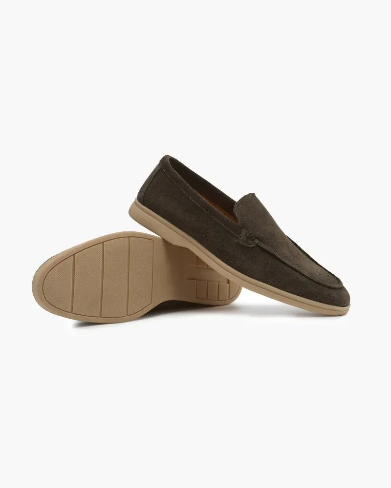 Vernier Signature Suede Loafers